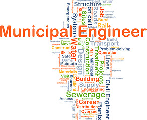 Image showing Municipal engineer background concept