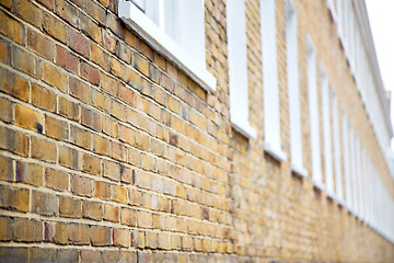 Image showing old window in europe london  red brick        historical 