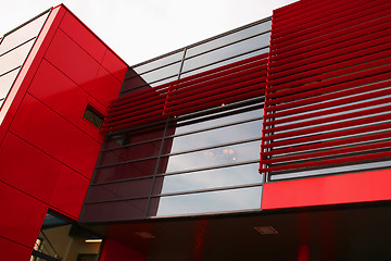 Image showing Red modern building
