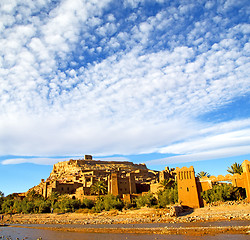 Image showing africa in morocco the old contruction and the historical village