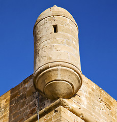 Image showing  brick in old construction  africa morocco and   the tower near 