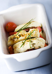 Image showing oven-grilled Halloumi cheese