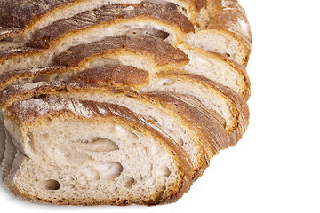 Image showing tasty fresh baked bread bun baguette natural food