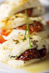 Image showing baked halloumi cheese