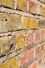 Image showing in london     texture  wall and ruined brick