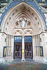 Image showing door southwark  cathedral in london religion