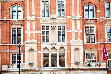 Image showing window in europe london red brick wall     historical 