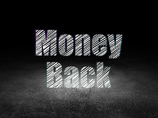 Image showing Finance concept: Money Back in grunge dark room