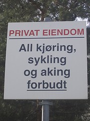 Image showing Private property sign