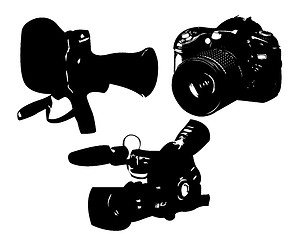 Image showing camcorder and camera