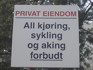 Image showing Private property sign