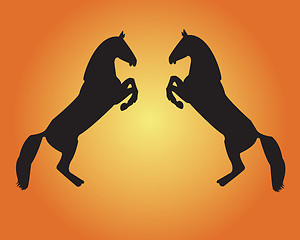 Image showing two horses