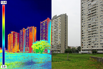 Image showing Infrared and real image on Residential building_11