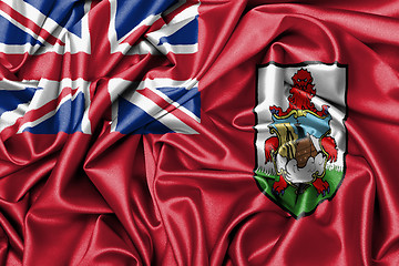 Image showing Satin flag - flag of Bermuda