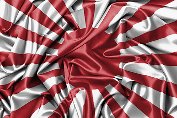 Image showing Satin flag - flag of Japan