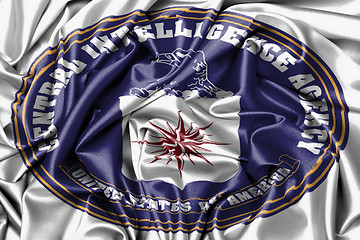 Image showing Satin flag - flag of the CIA