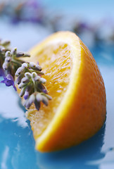 Image showing lavender and orange