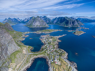 Image showing Reine from air