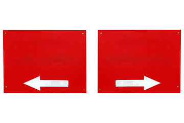 Image showing Direction arrow sign isolated