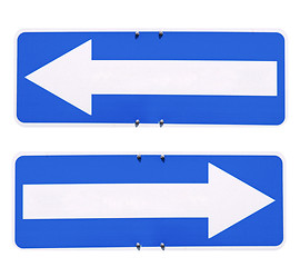Image showing Direction arrow sign