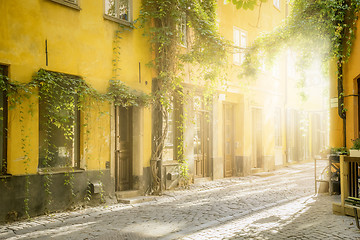 Image showing old street in Stockholm