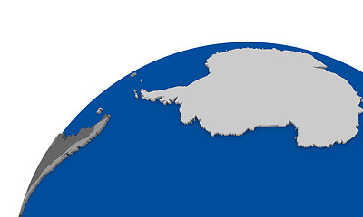 Image showing Antarctica on Earth political map