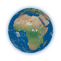 Image showing Africa on planet Earth