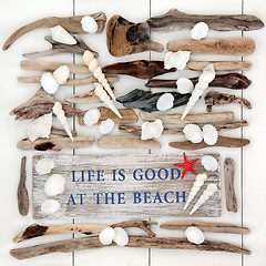 Image showing Life is Good at the Beach