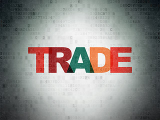 Image showing Business concept: Trade on Digital Paper background