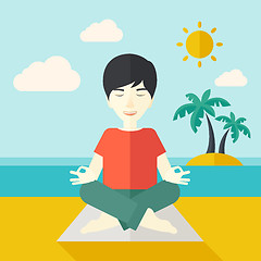 Image showing Yoga man