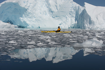 Image showing Kayak in the ice