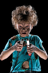 Image showing Little electrician