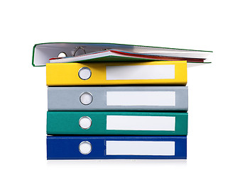 Image showing Colorful folders