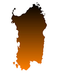 Image showing Map of Sardinia