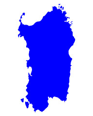 Image showing Map of Sardinia