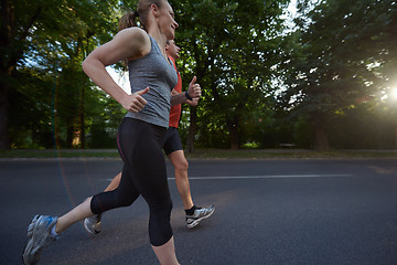 Image showing couple jogging