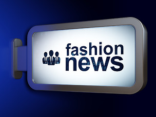 Image showing News concept: Fashion News and Business People on billboard background