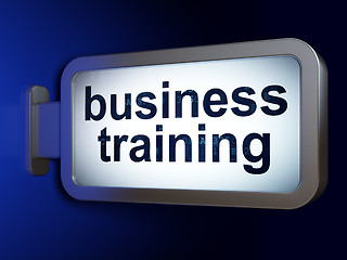 Image showing Learning concept: Business Training on billboard background