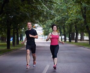 Image showing couple jogging