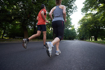 Image showing couple jogging