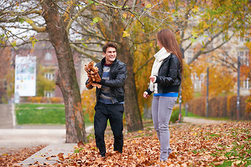 Image showing autumn couple