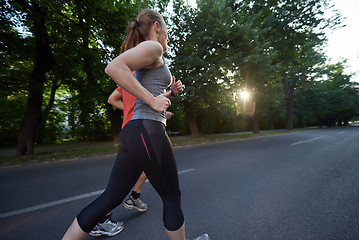 Image showing couple jogging