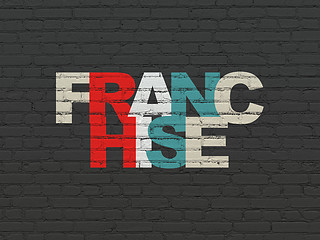 Image showing Finance concept: Franchise on wall background