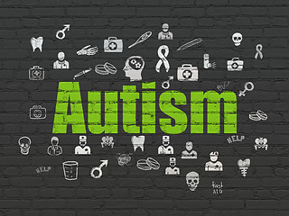 Image showing Medicine concept: Autism on wall background