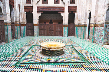 Image showing fountain in morocco    mousque 