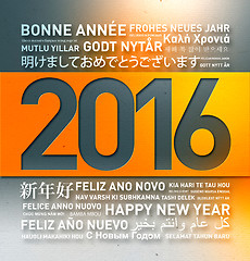 Image showing Happy new year from the world