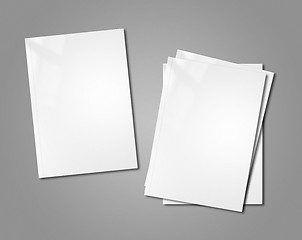 Image showing white booklets mockup