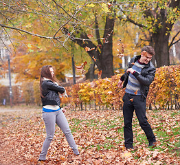 Image showing autumn couple