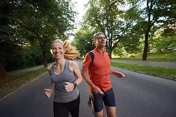 Image showing couple jogging