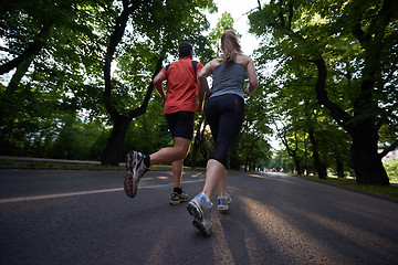 Image showing couple jogging